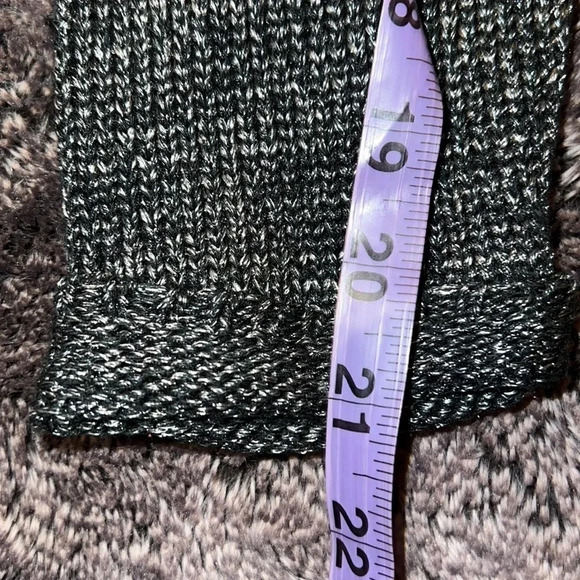 Reitmans metallic charcoal long sleeve  sweater blouse Sz SP - Picture 7 of 12
